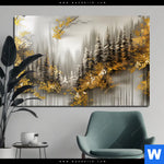 Aluminiumbild Gebürstet Abstrakte Tannen Querformat Produktvorschau mit dem Bild Abstrakte Tannen im Format Querformat.