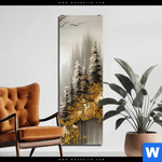 Aluminiumbild Gebürstet Abstrakte Tannen Schmal Produktvorschau mit dem Bild Abstrakte Tannen im Format Schmal.