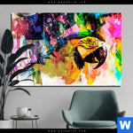 Aluminiumbild Gebürstet Abstrakter Papagei Querformat Produktvorschau mit dem Bild Abstrakter Papagei im Format Querformat.