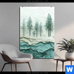 Aluminiumbild Gebürstet Abstrakter Wald Hochformat Produktvorschau mit dem Bild Abstrakter Wald im Format Hochformat.