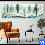 Aluminiumbild Gebürstet Abstrakter Wald Panorama Produktvorschau mit dem Bild Abstrakter Wald im Format Panorama.