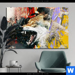 Aluminiumbild Gebürstet Abstrakter Wolf Querformat Produktvorschau mit dem Bild Abstrakter Wolf im Format Querformat.