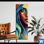 Aluminiumbild Gebürstet Abstraktes Frauenportraet Hydra Schmal Produktvorschau mit dem Bild Abstraktes Frauenporträt Hydra im Format Schmal.