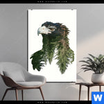Aluminiumbild Gebürstet Adler Wald Hochformat Produktvorschau mit dem Bild Adler & Wald im Format Hochformat.