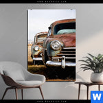 Aluminiumbild Gebürstet Alte Rostige Autos Hochformat Produktvorschau mit dem Bild Alte rostige Autos im Format Hochformat.