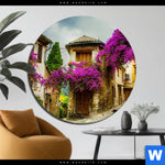 Aluminiumbild Gebürstet Altstadt Der Provence Rund Produktvorschau mit dem Bild Altstadt der Provence im Format Rund.