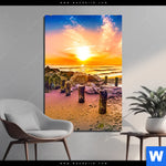 Aluminiumbild Gebürstet Am Strand Hochformat Produktvorschau mit dem Bild Am Strand im Format Hochformat.