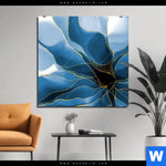 Aluminiumbild Gebürstet Aquarell Blume Quadrat Produktvorschau mit dem Bild Aquarell Blume im Format Quadrat.