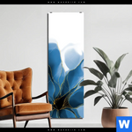 Aluminiumbild Gebürstet Aquarell Blume Schmal Produktvorschau mit dem Bild Aquarell Blume im Format Schmal.