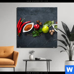 Aluminiumbild Gebürstet Aromen Der Weltkueche Quadrat Produktvorschau mit dem Bild Aromen der Weltküche im Format Quadrat.