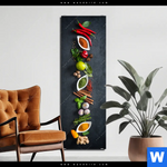 Aluminiumbild Gebürstet Aromen Der Weltkueche Schmal Produktvorschau mit dem Bild Aromen der Weltküche im Format Schmal.