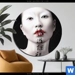 Aluminiumbild Gebürstet Asiatische Schoenheit Rund Produktvorschau mit dem Bild Asiatische Schönheit im Format Rund.