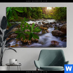 Aluminiumbild Gebürstet Asiatischer Tropischer Dschungel Querformat Produktvorschau mit dem Bild Asiatischer tropischer Dschungel im Format Querformat.