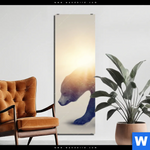 Aluminiumbild Gebürstet Baer Wald No2 Schmal Produktvorschau mit dem Bild Bär & Wald No.2 im Format Schmal.