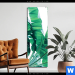 Aluminiumbild Gebürstet Bananenpalme Schmal Produktvorschau mit dem Bild Bananenpalme im Format Schmal.