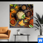 Aluminiumbild Gebürstet Basilikum Pfeffer Safran Co Quadrat Produktvorschau mit dem Bild Basilikum | Pfeffer | Safran & Co. im Format Quadrat.