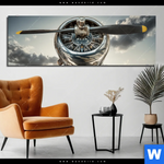 Aluminiumbild Gebürstet Bereit Zum Abheben Panorama Produktvorschau mit dem Bild Bereit zum Abheben im Format Panorama.