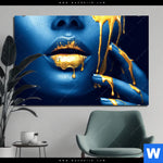 Aluminiumbild Gebürstet Blaue Schoenheit Querformat Produktvorschau mit dem Bild Blaue Schönheit im Format Querformat.