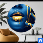 Aluminiumbild Gebürstet Blaue Schoenheit Rund Produktvorschau mit dem Bild Blaue Schönheit im Format Rund.