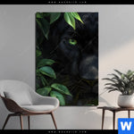 Aluminiumbild Gebürstet Blick Des Panthers Hochformat Produktvorschau mit dem Bild Blick des Panthers im Format Hochformat.