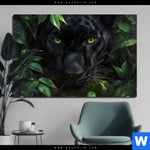 Aluminiumbild Gebürstet Blick Des Panthers Querformat Produktvorschau mit dem Bild Blick des Panthers im Format Querformat.