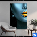 Aluminiumbild Gebürstet Blue Skin Hochformat Produktvorschau mit dem Bild Blue Skin im Format Hochformat.