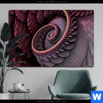 Aluminiumbild Gebürstet Blueten Spirale Querformat Produktvorschau mit dem Bild Blüten Spirale im Format Querformat.