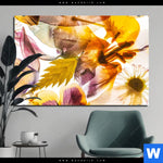 Aluminiumbild Gebürstet Blumen Collage No 1 Querformat Produktvorschau mit dem Bild Blumen Collage No.1 im Format Querformat.