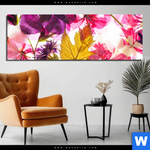 Aluminiumbild Gebürstet Blumen Collage No 2 Panorama Produktvorschau mit dem Bild Blumen Collage No.2 im Format Panorama.