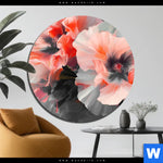 Aluminiumbild Gebürstet Blumen In Voller Pracht Rund Produktvorschau mit dem Bild Blumen in voller Pracht im Format Rund.