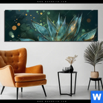 Aluminiumbild Gebürstet Botanischer Glanz Panorama Produktvorschau mit dem Bild Botanischer Glanz im Format Panorama.