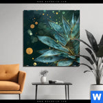 Aluminiumbild Gebürstet Botanischer Glanz Quadrat Produktvorschau mit dem Bild Botanischer Glanz im Format Quadrat.