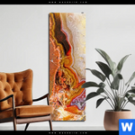 Aluminiumbild Gebürstet Brauner Edelstein Schmal Produktvorschau mit dem Bild Brauner Edelstein im Format Schmal.