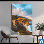 Aluminiumbild Gebürstet Bruecke An Der Kueste Hochformat Produktvorschau mit dem Bild Brücke an der Küste im Format Hochformat.