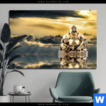 Aluminiumbild Gebürstet Buddha Bei Sonnenaufgang Querformat Produktvorschau mit dem Bild Buddha bei Sonnenaufgang im Format Querformat.