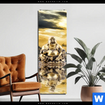 Aluminiumbild Gebürstet Buddha Bei Sonnenaufgang Schmal Produktvorschau mit dem Bild Buddha bei Sonnenaufgang im Format Schmal.