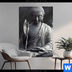 Aluminiumbild Gebürstet Buddha Erleuchtung Im Dunkeln Hochformat Produktvorschau mit dem Bild Buddha - Erleuchtung im Dunkeln im Format Hochformat.