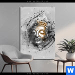 Aluminiumbild Gebürstet Buddha Grunge Stil Hochformat Produktvorschau mit dem Bild Buddha - Grunge-Stil im Format Hochformat.