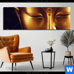 Aluminiumbild Gebürstet Buddha In Harmonie Panorama Produktvorschau mit dem Bild Buddha in Harmonie im Format Panorama.