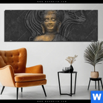 Aluminiumbild Gebürstet Buddha In Lotus Pose Panorama Produktvorschau mit dem Bild Buddha in Lotus Pose im Format Panorama.