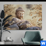 Aluminiumbild Gebürstet Buddha Stille Des Seins Querformat Produktvorschau mit dem Bild Buddha - Stille des Seins im Format Querformat.