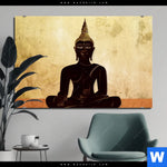 Aluminiumbild Gebürstet Dark Buddha Querformat Produktvorschau mit dem Bild Dark Buddha im Format Querformat.