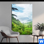 Aluminiumbild Gebürstet Der Dschungel Hochformat Produktvorschau mit dem Bild Der Dschungel im Format Hochformat.