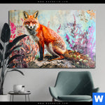 Aluminiumbild Gebürstet Der Fuchs Abstrakte Natur Querformat Produktvorschau mit dem Bild Der Fuchs - Abstrakte Natur im Format Querformat.