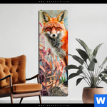 Aluminiumbild Gebürstet Der Fuchs Abstrakte Natur Schmal Produktvorschau mit dem Bild Der Fuchs - Abstrakte Natur im Format Schmal.