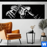Aluminiumbild Gebürstet Der Geigenspieler Panorama Produktvorschau mit dem Bild Der Geigenspieler im Format Panorama.