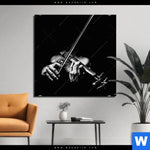 Aluminiumbild Gebürstet Der Geigenspieler Quadrat Produktvorschau mit dem Bild Der Geigenspieler im Format Quadrat.