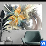 Aluminiumbild Gebürstet Digitale Blumen No 1 Querformat Produktvorschau mit dem Bild Digitale Blumen No.1 im Format Querformat.