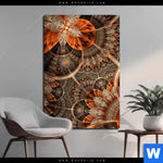 Aluminiumbild Gebürstet Digitale Blumen No 2 Hochformat Produktvorschau mit dem Bild Digitale Blumen No.2 im Format Hochformat.