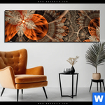 Aluminiumbild Gebürstet Digitale Blumen No 2 Panorama Produktvorschau mit dem Bild Digitale Blumen No.2 im Format Panorama.